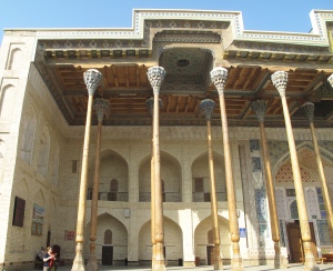 Bolo-Hauz Mosque, Bukhara, Uzbekistan.